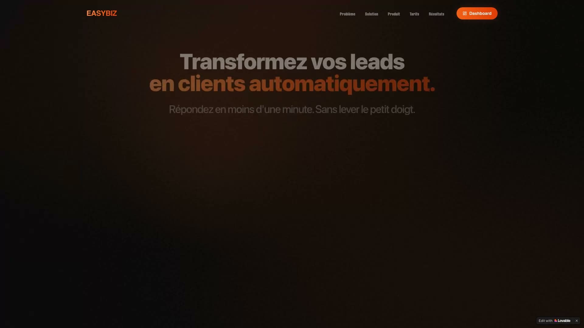 EasyBiz : Système d'acquisition client